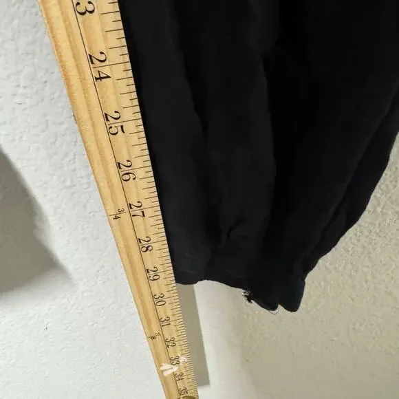 Earthbound Trading Co Black Boho Pants Women’s Large Drawstring Elastic Waist - Picture 8 of 11